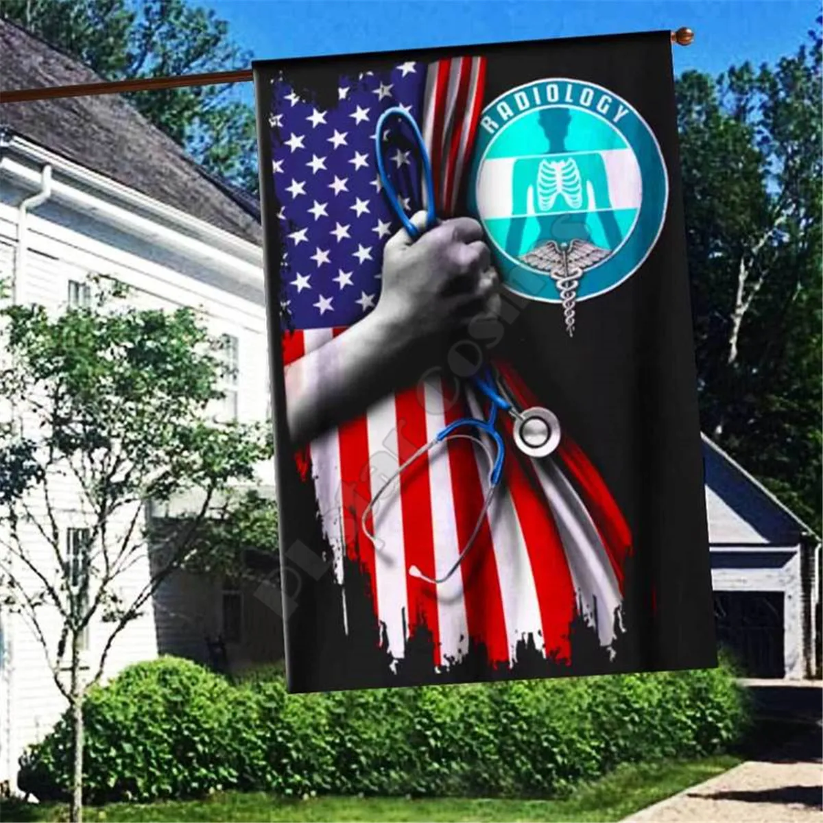 

Radiology America Flag 3D Full Printing Garden Flags Hanging House Decoration