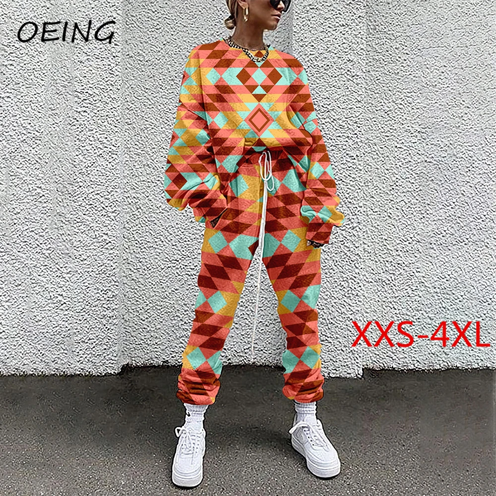 

Fitness Women Jogging Suits Korean Fashion Colorful Long Sleeve Activewear Sets 2 Piece Tracksuit