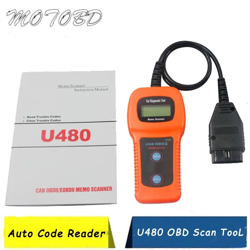 Считыватель кодов двигателя/шины CAN U480 устройство для считывания OBD2 OBDII