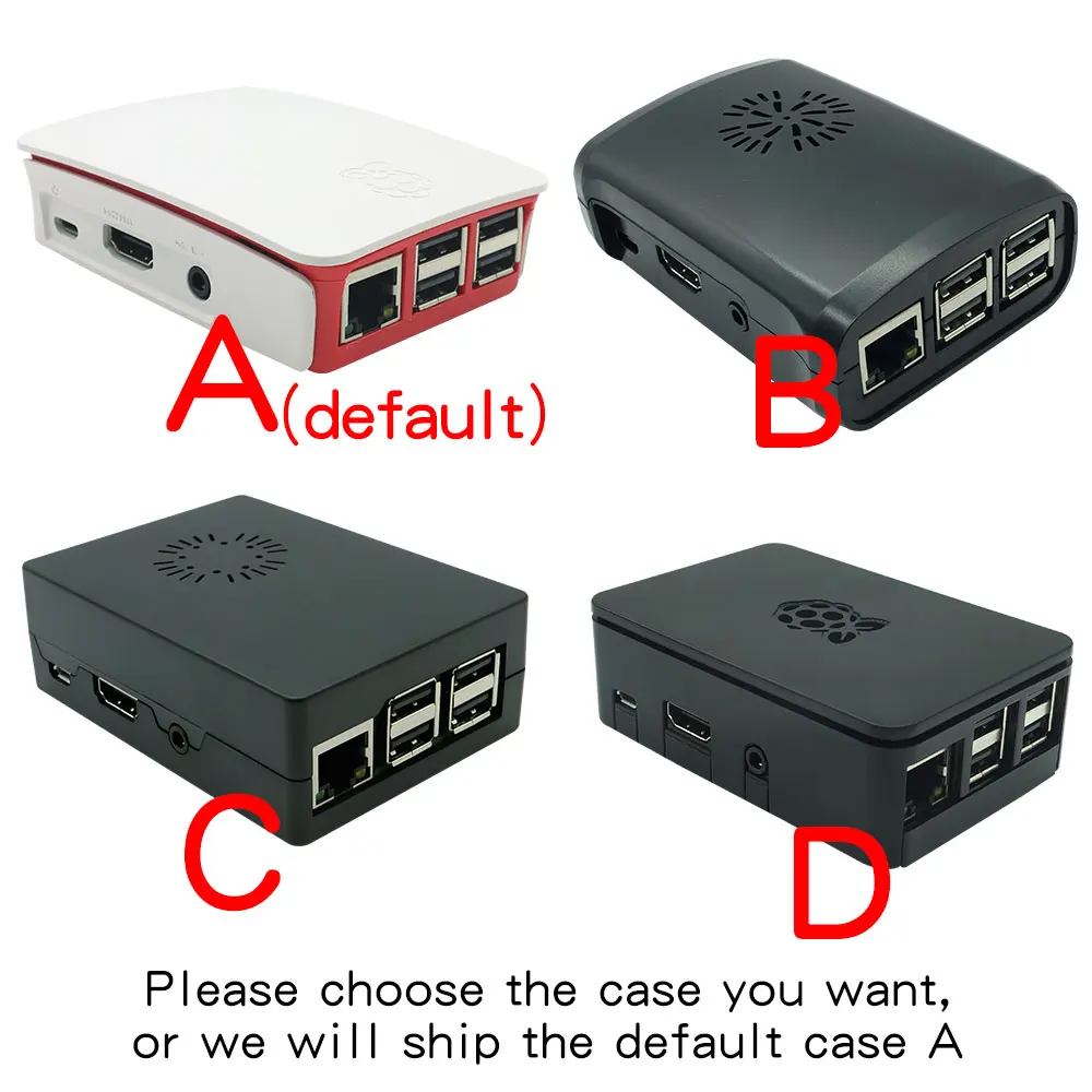 Raspberry Pi 3 Model B Plus с WiFi & Bluetooth + ABS чехол CPU Fan 3A Power переключателем вкл/выкл теплоотвод