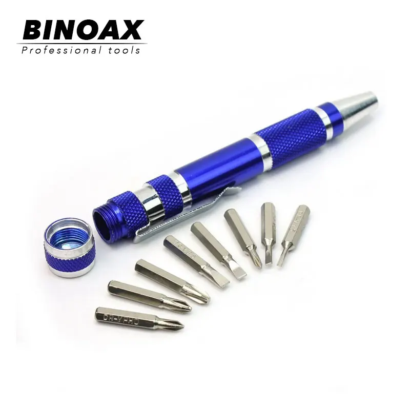 Binoax Blue Precision 8 в 1 щелевые крестовые биты легированные ручки Инструменты для ремонта, Отвертка Набор ручек