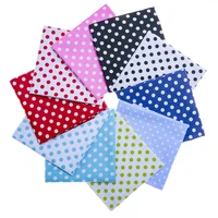 mixed color dot printed cotton fabric series 100 cotton handmade diy fabric a pack of ten 40cmx50cm