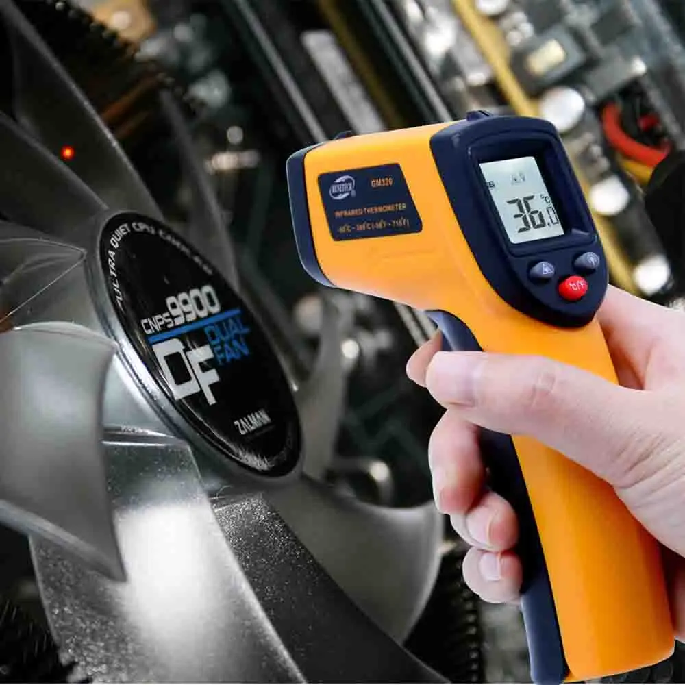 Бесконтактный Инфракрасный цифровой термометр с ЖК экраном для измерения