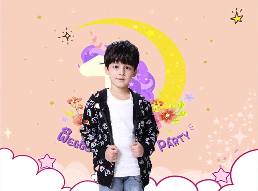 Фон для фотосъемки Beebuzz розовый мультяшный Единорог фон день рождения Фотофон |