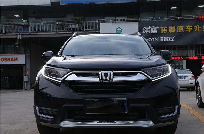 Видео шоу 2 шт~ 2019y автомобиль bupmer головной свет для Honda CR V CRV фары автомобильные аксессуары все в светодиодный туман для headlamp фары