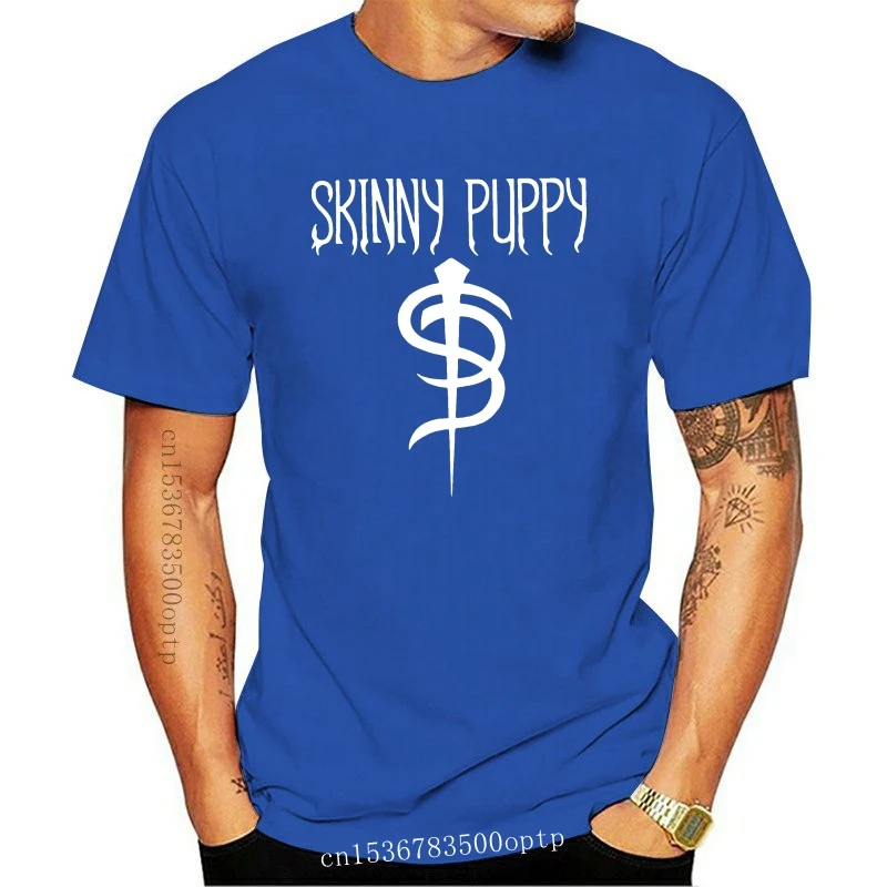 

New Latest Fashion Pre Cotton Tee Shirt For Crew Neck Men Skinny Puppy Logo Short-Sleeve Gift Shirts