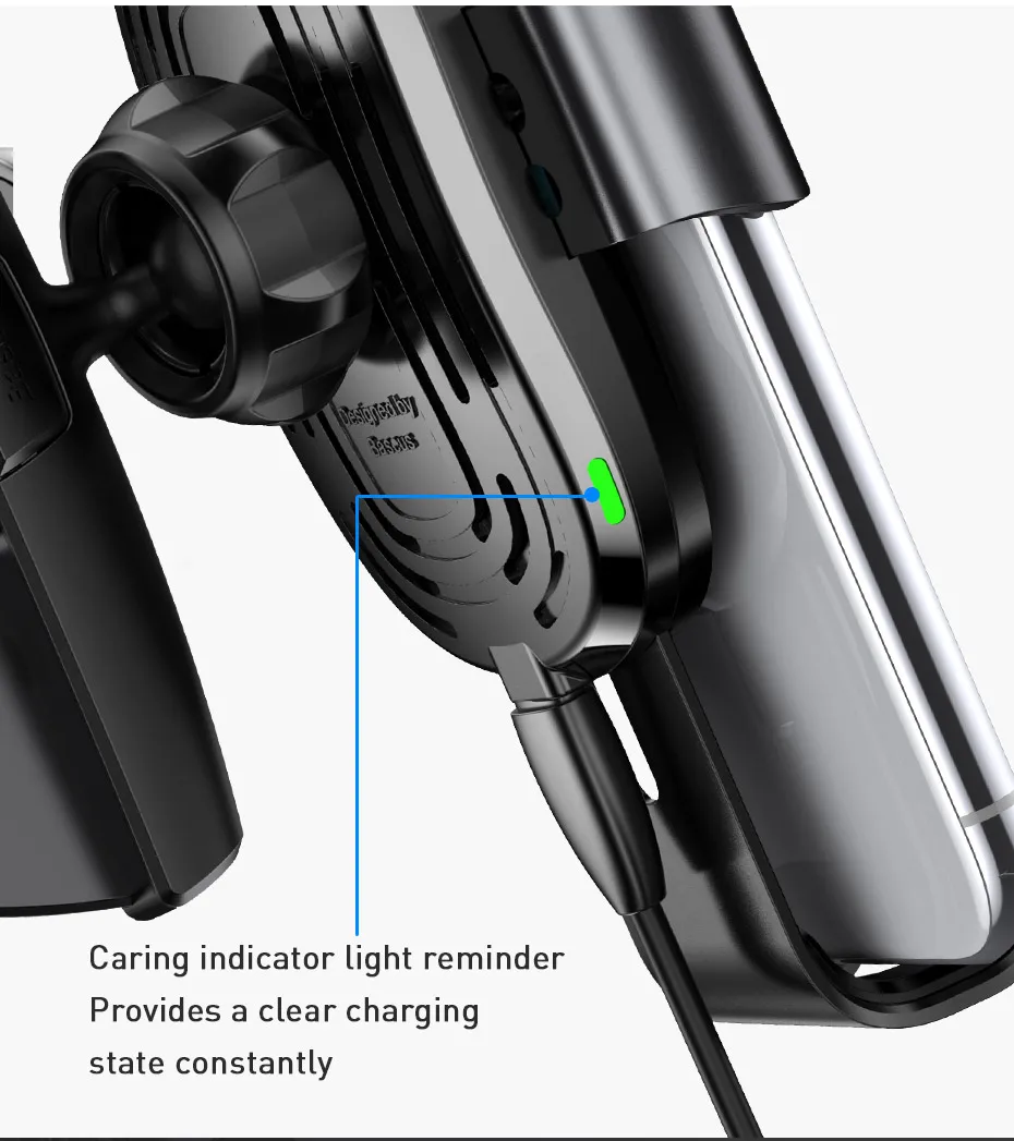 Baseus CD слот беспроводное автомобильное зарядное устройство для iPhone 11 Pro Max samsung быстрая Беспроводная зарядка зарядное устройство гравитационный Автомобильный держатель для телефона
