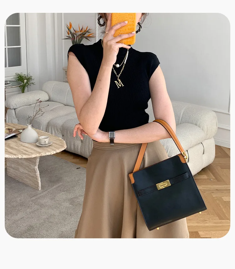 Винтажная женская сумка на одно плечо новинка 2021 кожаная популярный продавец