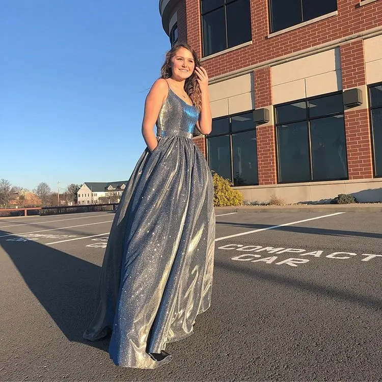 

Женские тонкие линии Разделение длинное платье с открытой спиной для выпускного вечера, вечернее платье для выпускного вечера вечерние свадебные блестящие расшитые пайетками вечерние бальные платья размера плюс