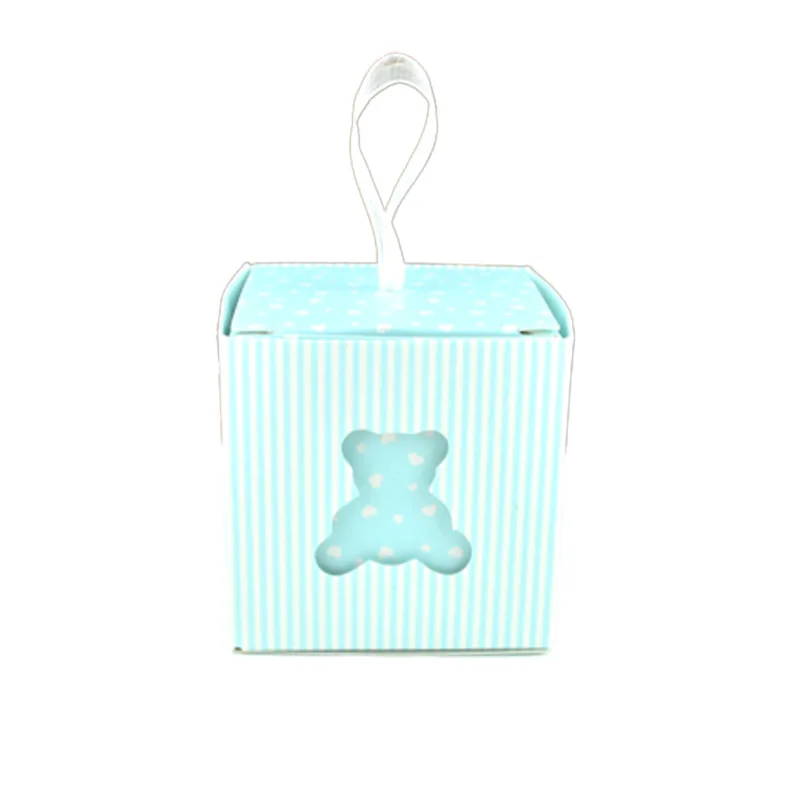 50 шт. маленькие Мишки Тедди из крафт бумаги коробки для конфет картонные