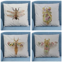 when insects have butterfly wings pillow covers for sofa homelinen decor soft short plush cushion case throw pillow case45x45cm