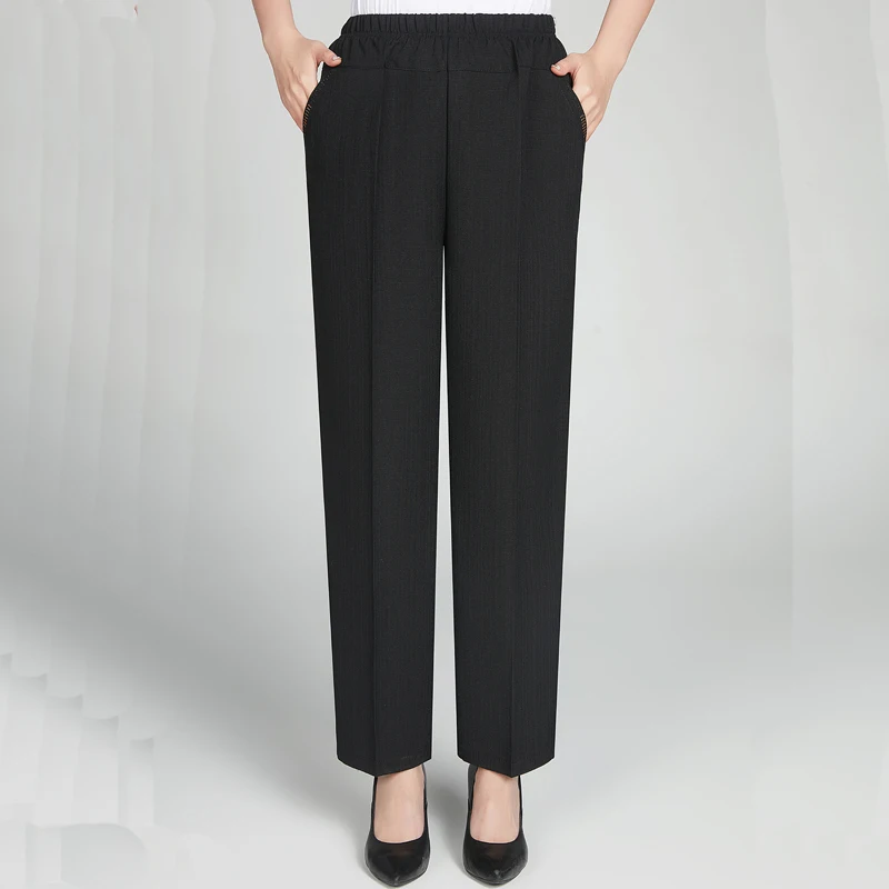 

Брюки женские винтажные до щиколотки, хлопково-льняные штаны с завышенной талией, шаровары в Корейском стиле, черные, на лето