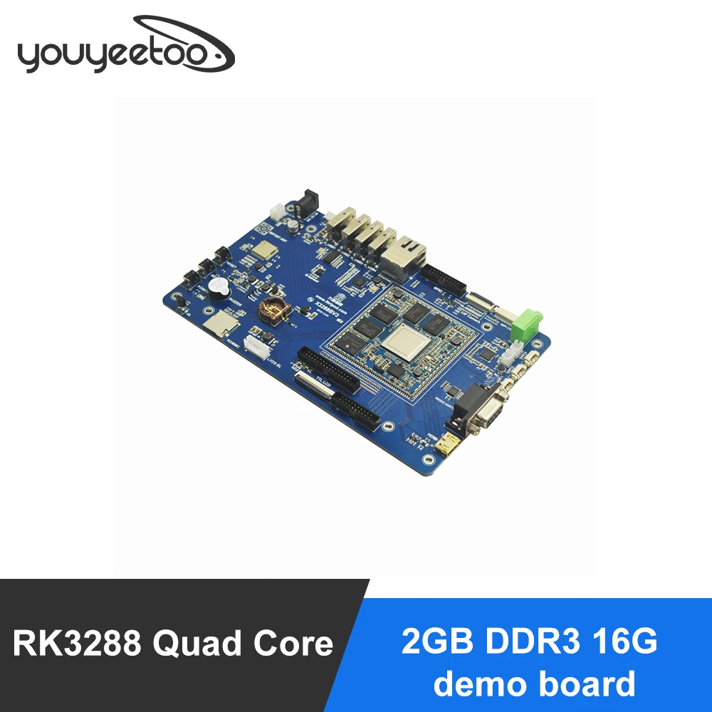 

RK3288 Quad Core ARM Cortex-A17 Development Board 2GB DDR3 16G demo board 4K 2.4G/5GVWifi Firefly android linux demo board