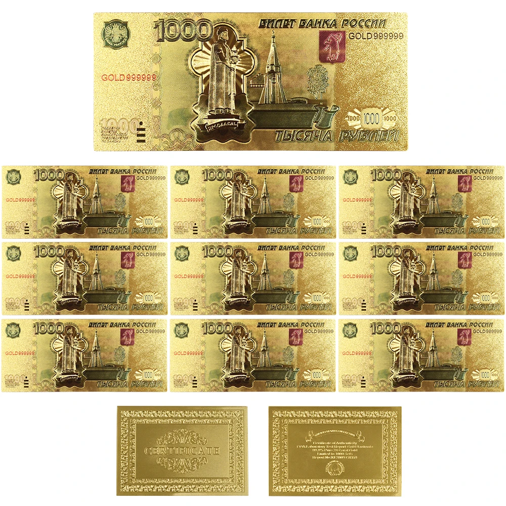 style 4 10 шт./лот новые продукты Цвет Российская банкнота АРК банкнот 100 рублей банкнот в центре сообщений в течение 24k Gold Бумага деньги для коллекции - Цвет: style 4