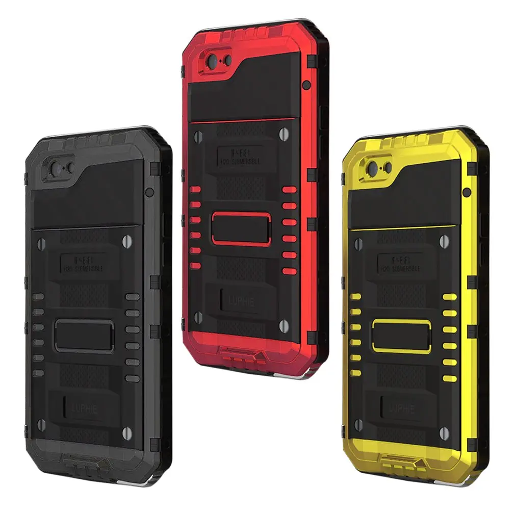 2017 LUPHIE Mobile Phone Protective Case Aluminum Hard Cover Full Protected cases for iPhone 6 6s plus iphone 7 7plus cover |