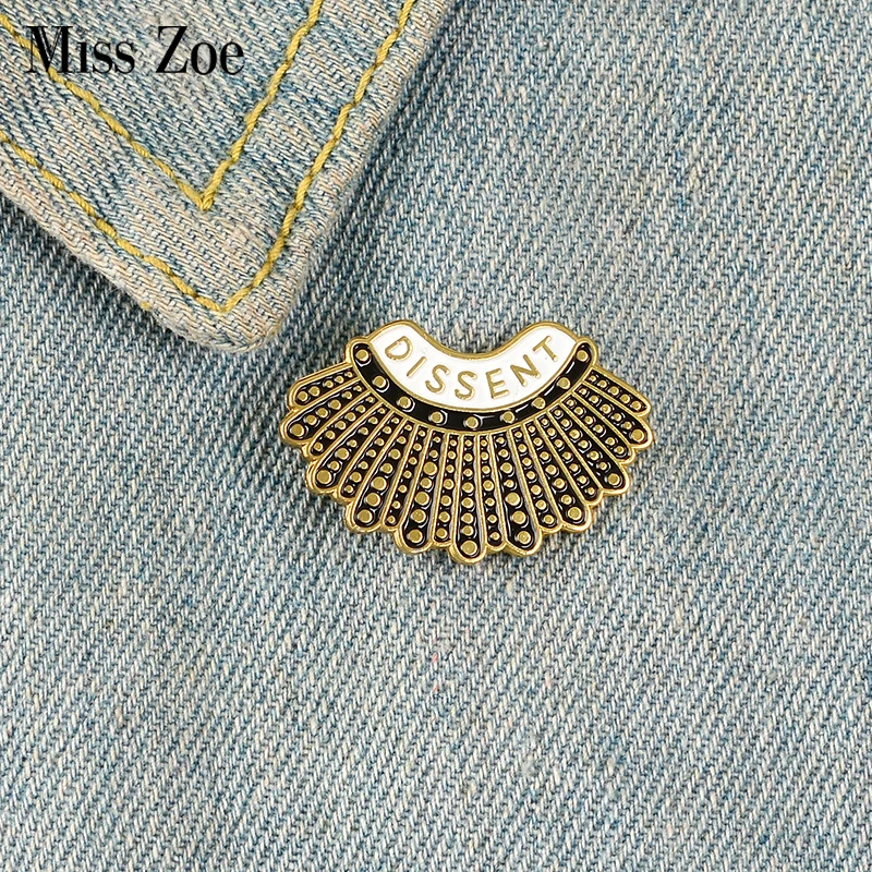 Эмалированная булавка судьи черные броши на заказ для рубашки лацкана сумки Рут