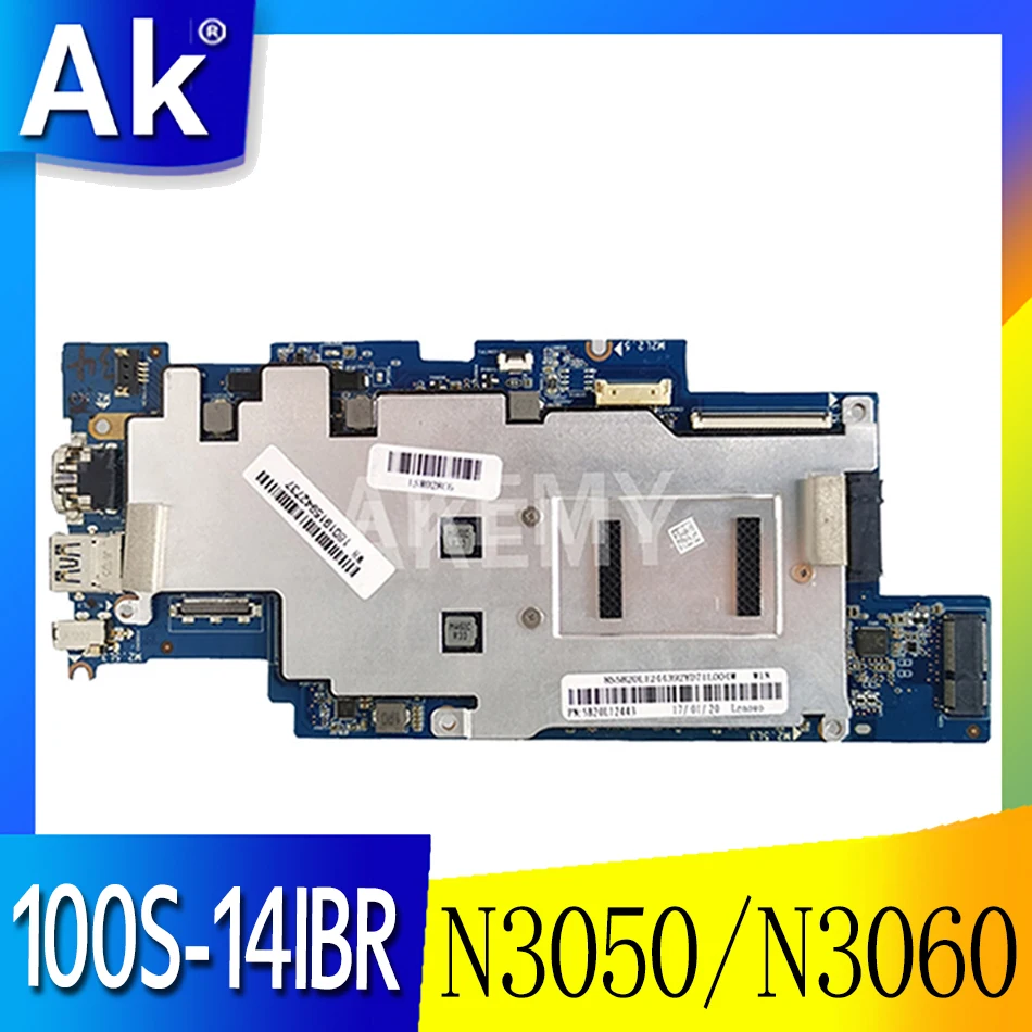 

5B20L63294 для ноутбука 100S-14IBR Lenovo IdeaPad 100S-14IBR 1501B_01_01 материнская плата N3050/N3060 ЦПУ 4 Гб ОЗУ 32 Гб SSD