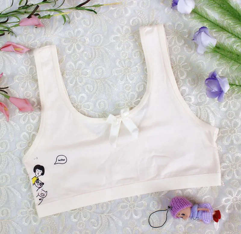 Skin color 1 шт., Детские бюстгальтеры нижнее белье для девочек, одежда для молодых девушек, спортивный бюстгальтер нижнее белье для девочек, одежда детский топ на бретелях, одежда для малышей - Цвет: Skin color