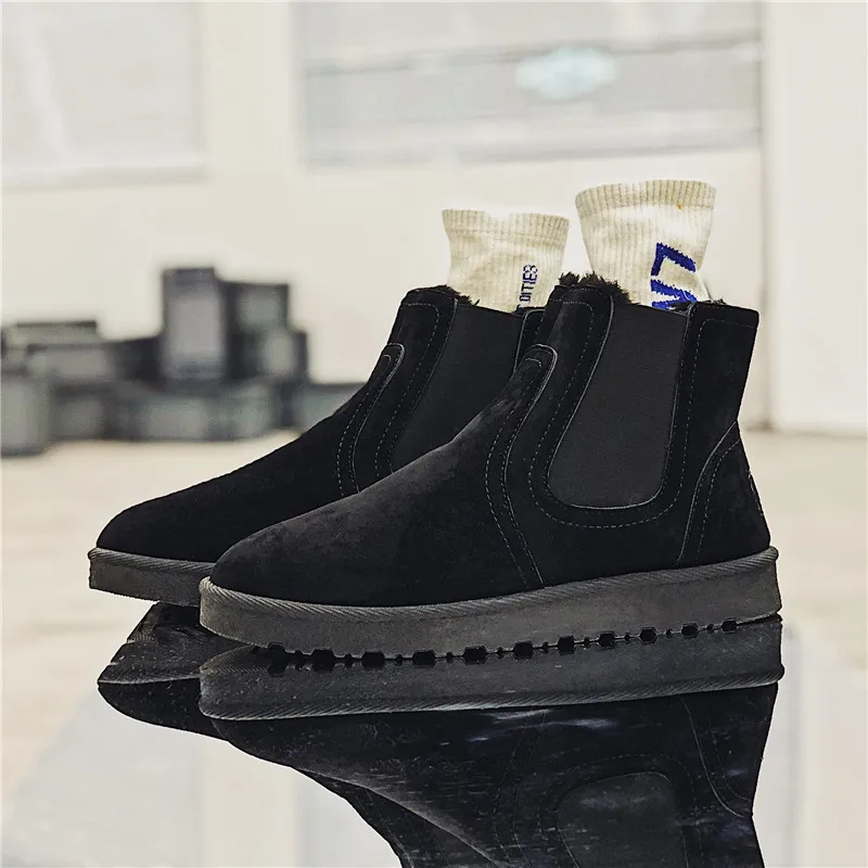 Зимняя обувь женские ботинки коллекция 2019 года Длинные Плюшевые Теплые