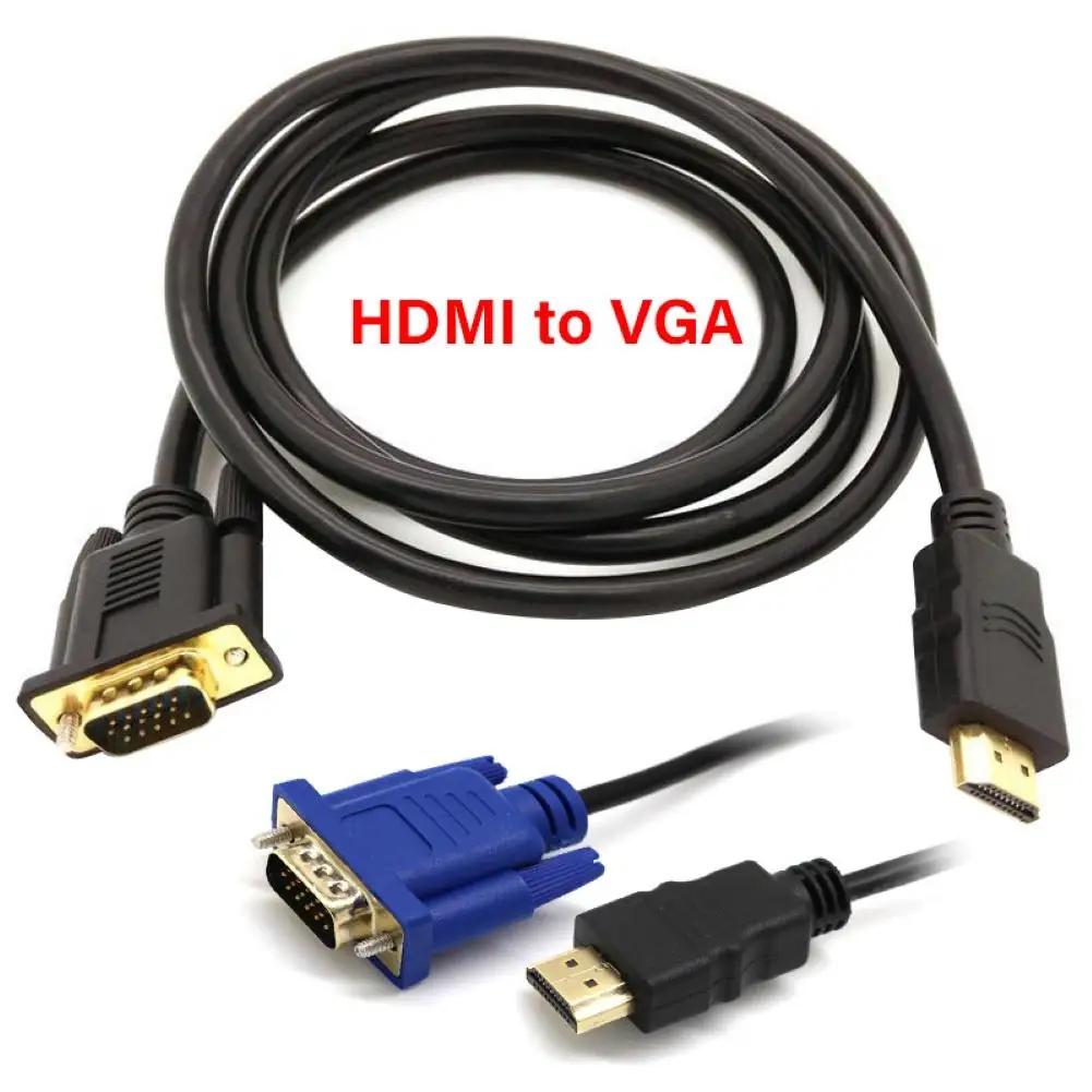 

1,8 м портативный 1080P к VGA Кабель-адаптер с медным сердечником Кабель-преобразователь видео для ПК/DVD/ТВ Кабель-адаптер Прямая поставка