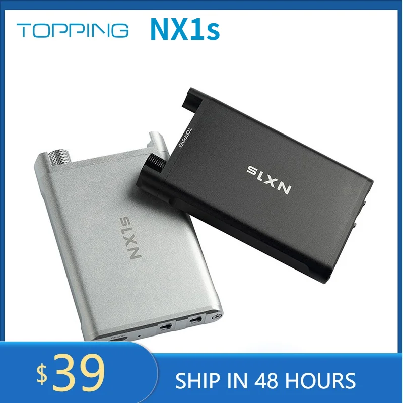 Topping NX1s Hi-Res цифровой Hi-Fi портативный усилитель для наушников OPA1652 LMH6643 стерео