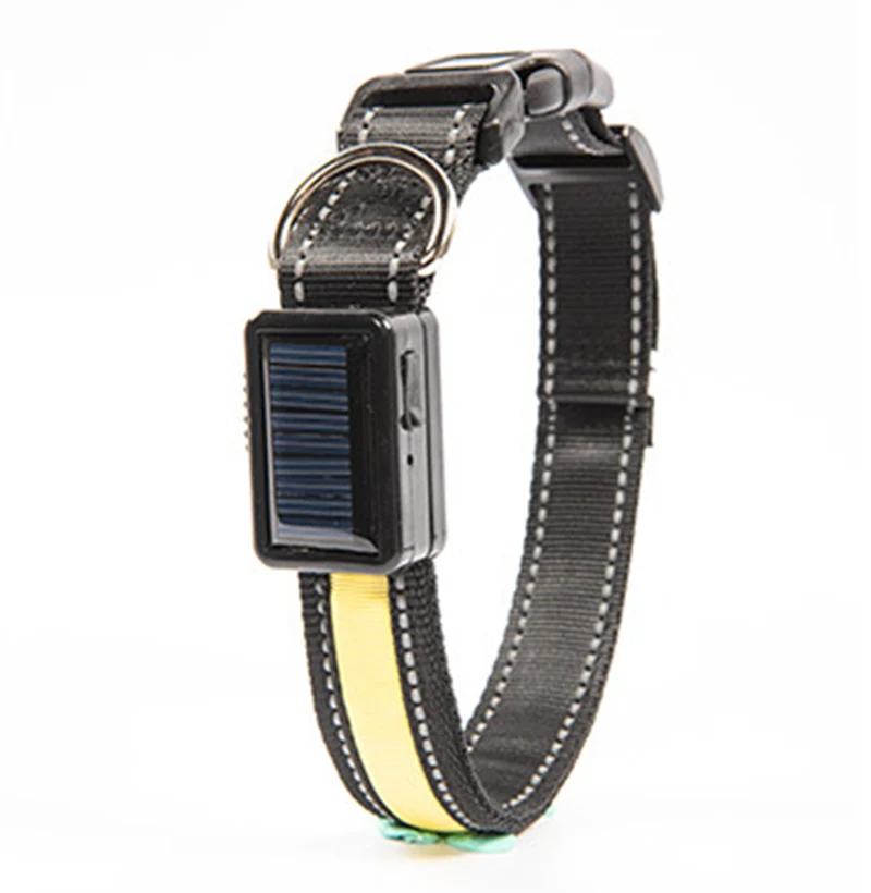 

20PCS / LOT New LED Solar Collar USB Charging Flash Collar Multi-functional Pet Luminous Collar