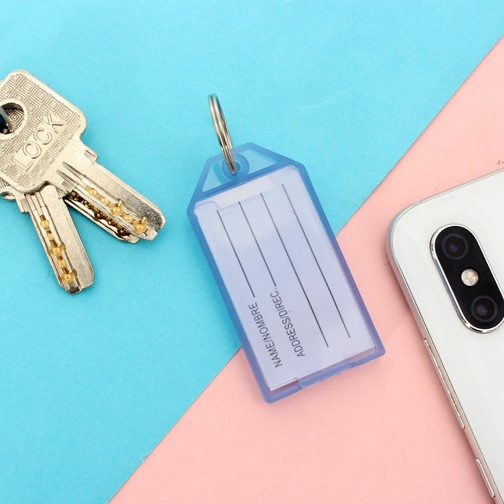 10 шт./лот DIY пластиковая бирка брелок для ключей карамельных цветов багажа