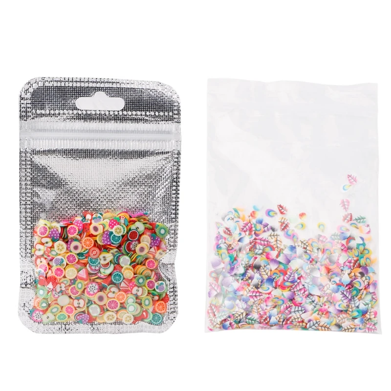 1000 шт./пакет 3D фруктовая форма меха полимерная глина сделай сам дизайн ногтей