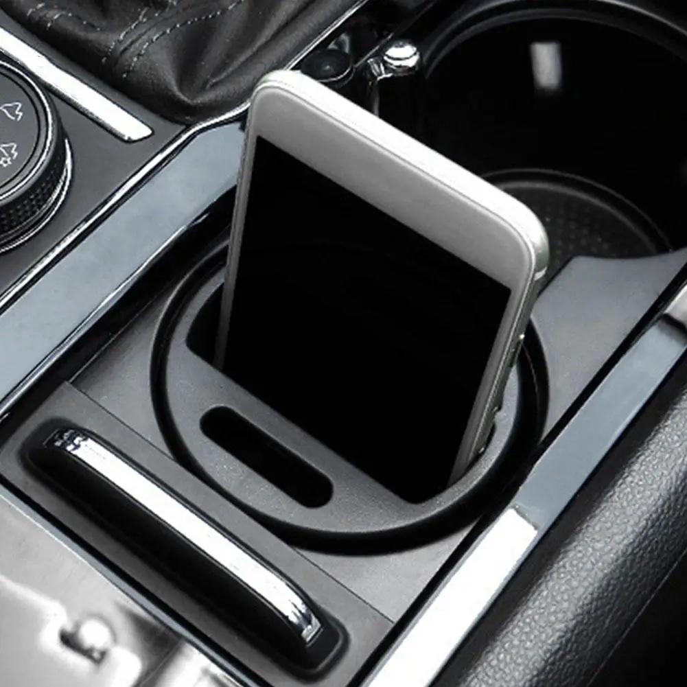 

Mini SUV Car Storage Box Coin Phone Cup Holder Multifunction Storage Stand Interior Lightweight Auto L0E3