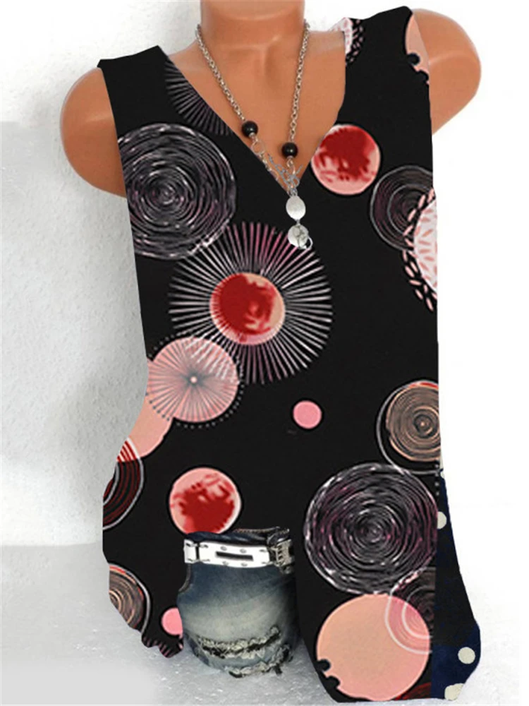 Новая женская футболка большого размера с v образным вырезом без рукавов жилет