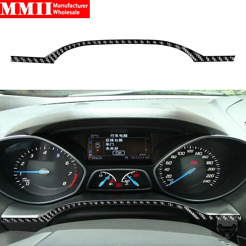

For Ford Escape/Kuga 2013 2014 2015 2016 All carbon fiber auto interior accessories below speedometer