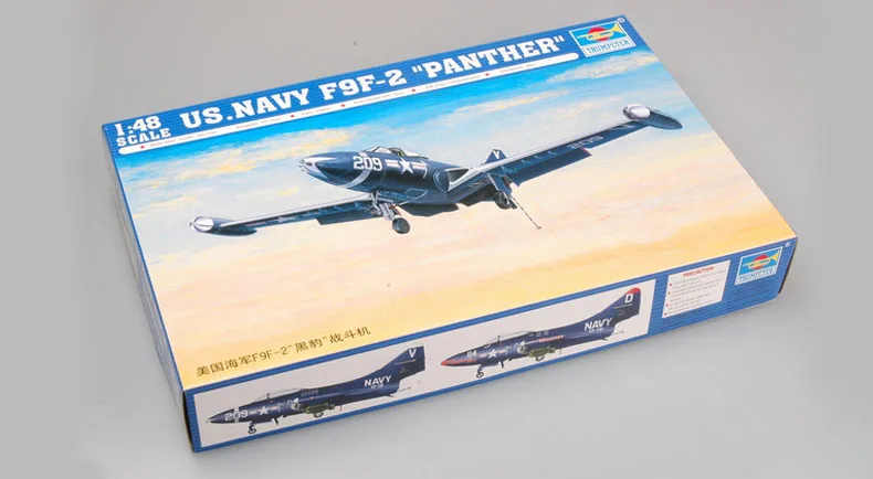 Trumpeter масштаб 1/48 США темно-синий цвет фотоэлемент боевой самолет игрушка