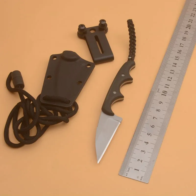 

Карманный нож BLACK2385 с фиксированным клинком, уличный клинок 8CR13, рукоятка G10, тактические универсальные ножи для кемпинга, охоты, выживания, и...