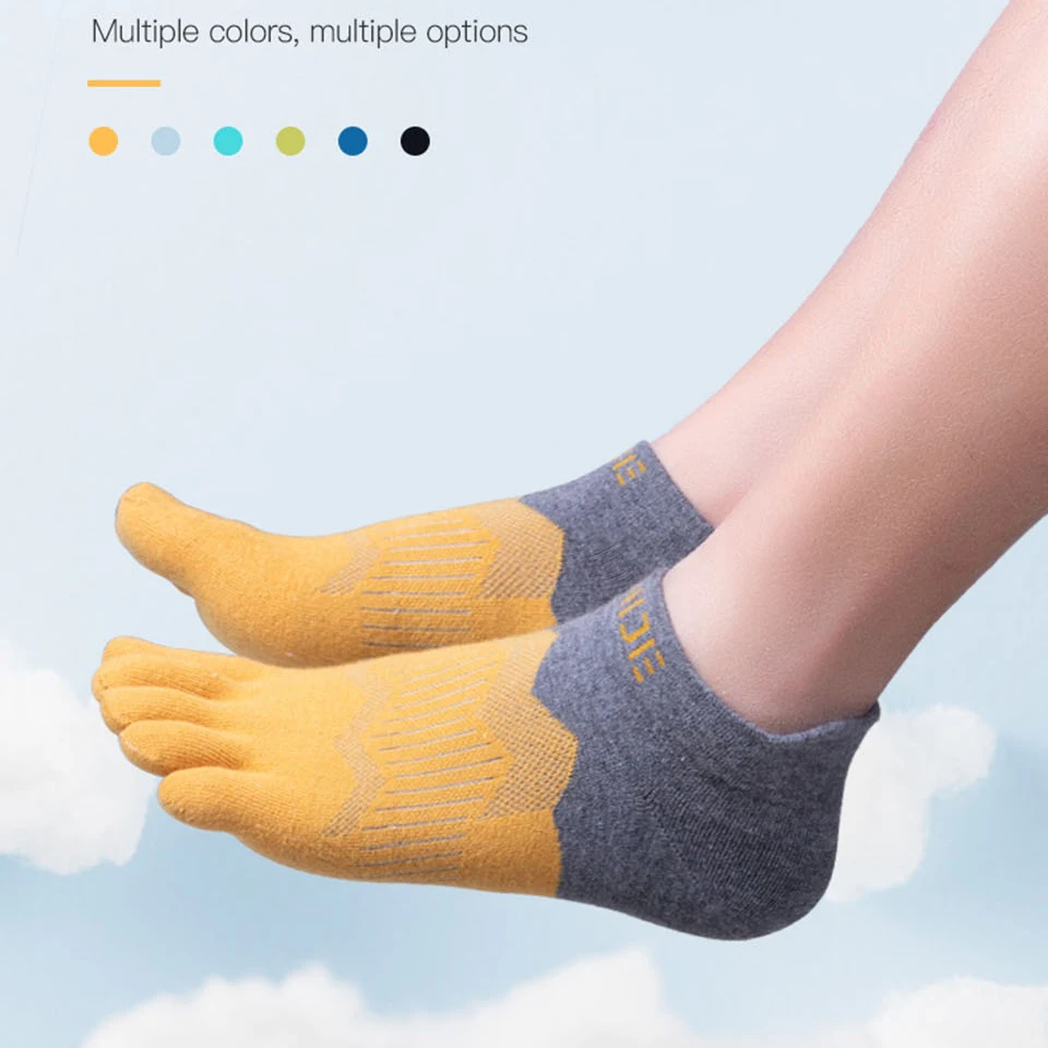 AONIJIE 2 Pairs E4806 Ankle Sock Ultra Running Breathable Five Toes Socks Knee High Sports Running Marathon Race Trail Toe Socks