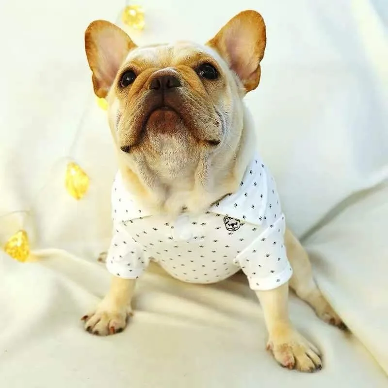 Рождественская Одежда для собак Милая футболка полных зимняя одежда французский