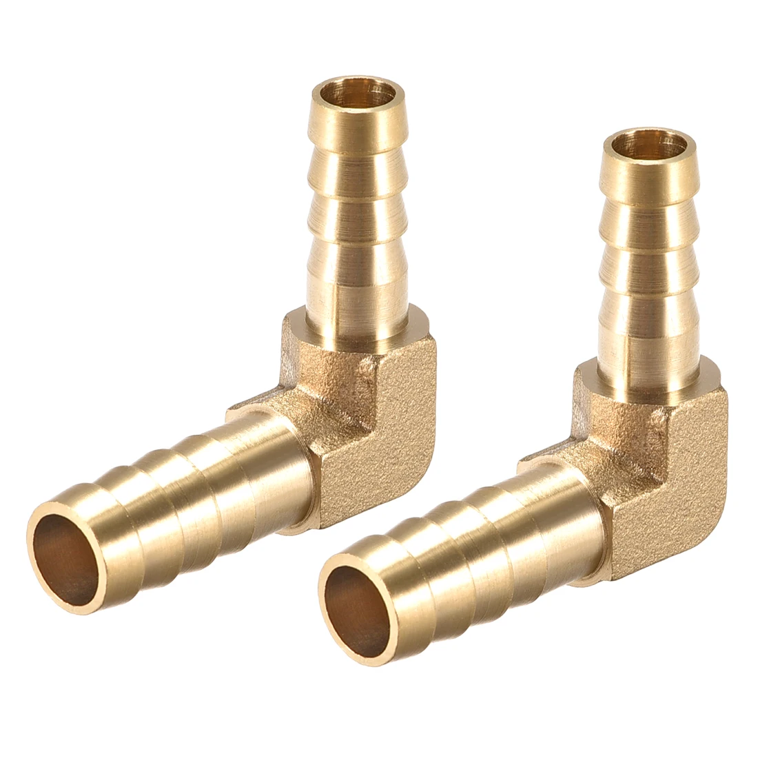 

uxcell 2pcs 10mm To 8mm Barb Brass Hose Fitting 90 Degree Elbow Pipe Connector Coupler Tubing Adapter for air, water, fuel