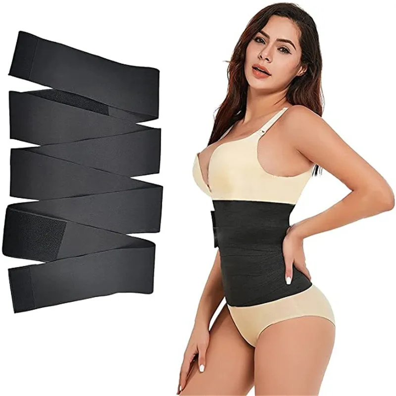 

3/4/5/6M Waist Trainer Women Slimming Sheath Snatch Me Up Bandage Wrap Body Shaper Tummy Shapewear Trimmer Belt Stretch Bands