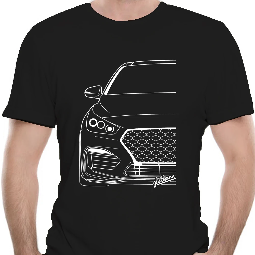 

i30N i30 silhouette T-shirt Summer Fashion High Quality Printing Casual Round Neck Short Sleeve Tee-Shirts