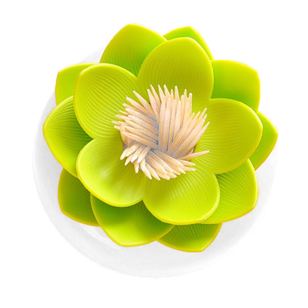 

Lotus shape cotton swab holder toothpick box storage creative household daily necessities home practical small department store