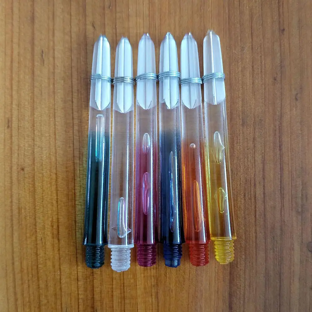

6Pcs Assorted Style Short Nylon Dart Pole Shafts Shafts Mixed Color Stem