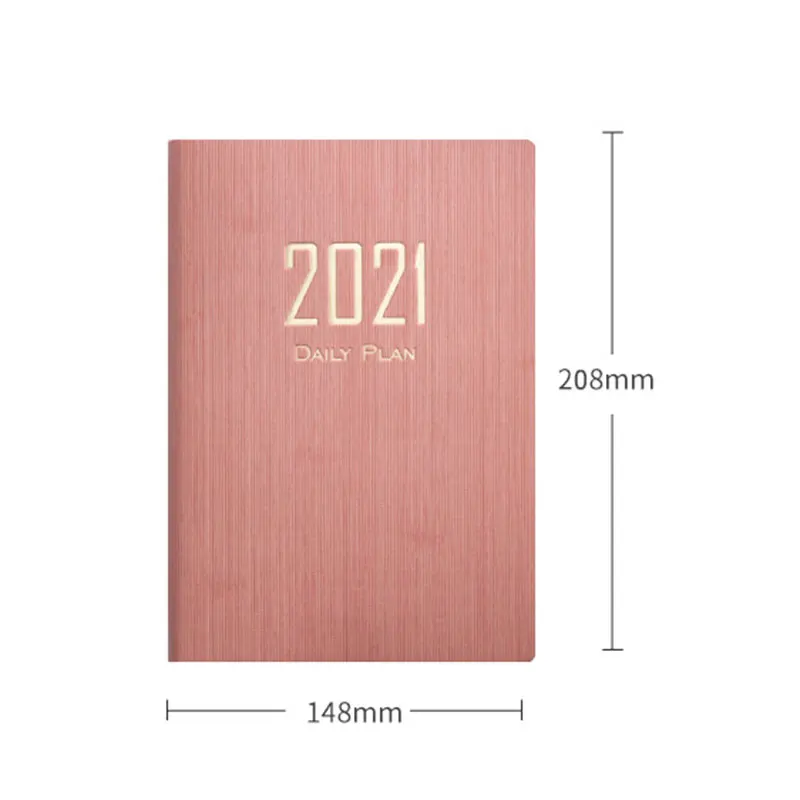 

Notebook 2021 Planner Agenda Daily Weekly Monthly Planner Student Planner 2021 Calendar 8.2"X 5.6" Leather Cover School Supplies