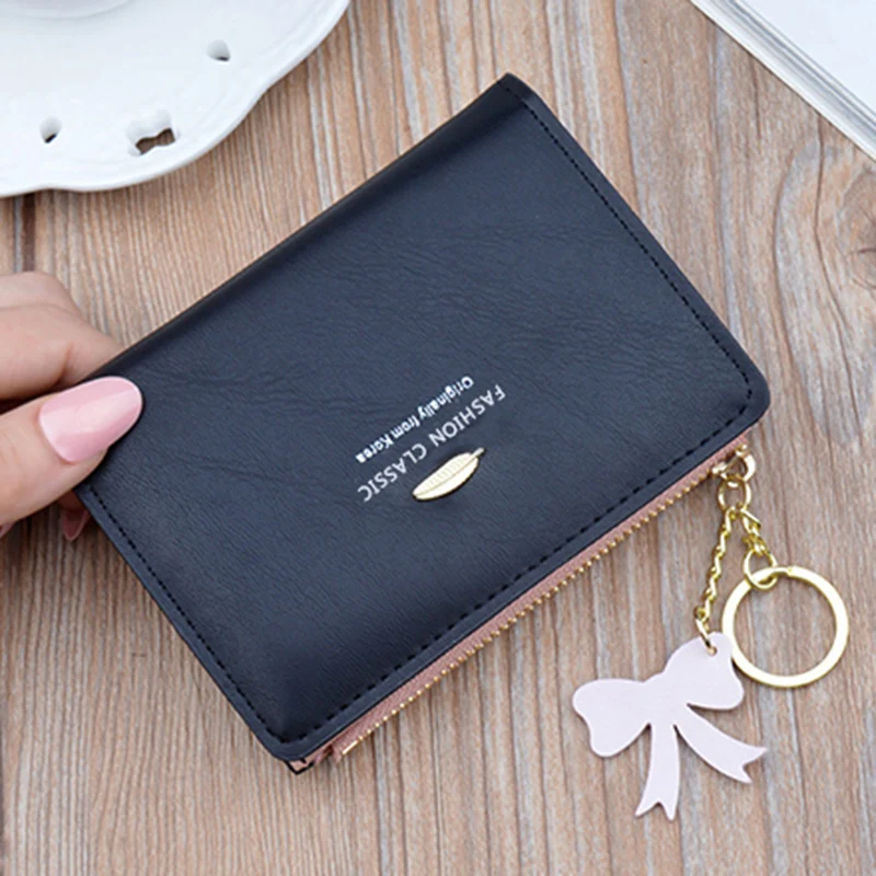 Новые женские короткие кошельки из искусственной кожи кленовый лист держатель