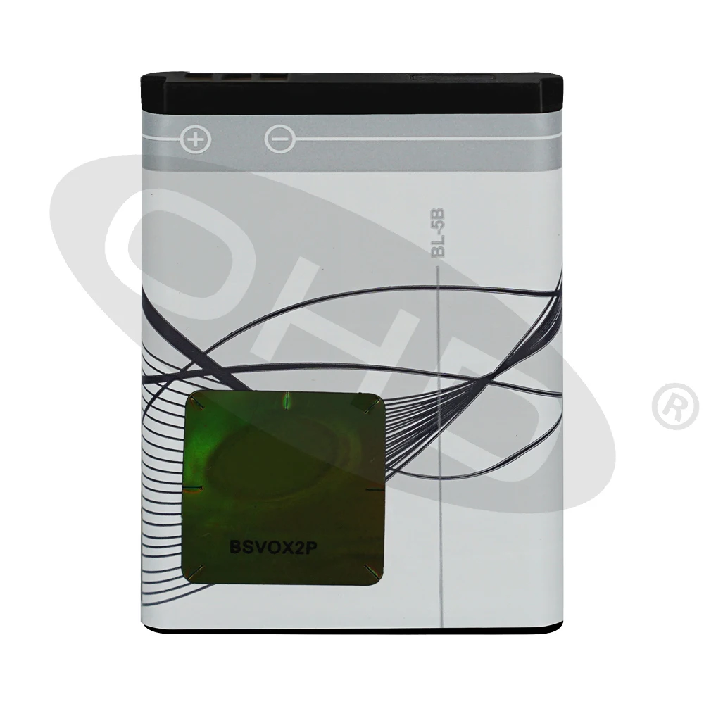 Оригинальный аккумулятор OHD BL5B BL 5B для NOKIA 5320XM 6020 6021 6060 6070 6080 6120C 6122C 6124C высокое