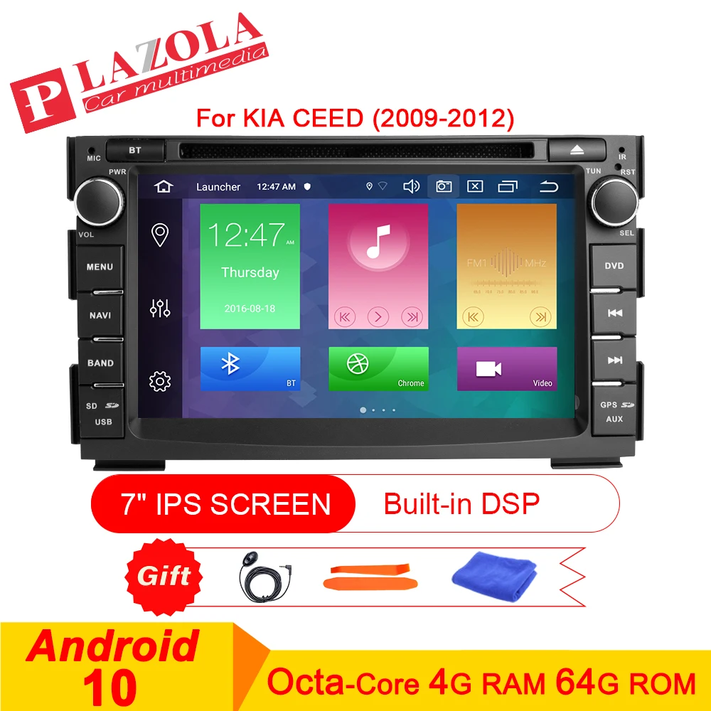 Автомагнитола 2DIN Android 10 GPS DVD плеер для KIA CEED2009 2010 2011 2012 автомобильное радио стерео