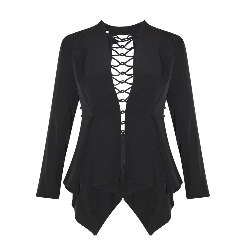 Женский блейзер с бусинами TWOTWINSTYLE Элегантный Приталенный Блейзер v-образным