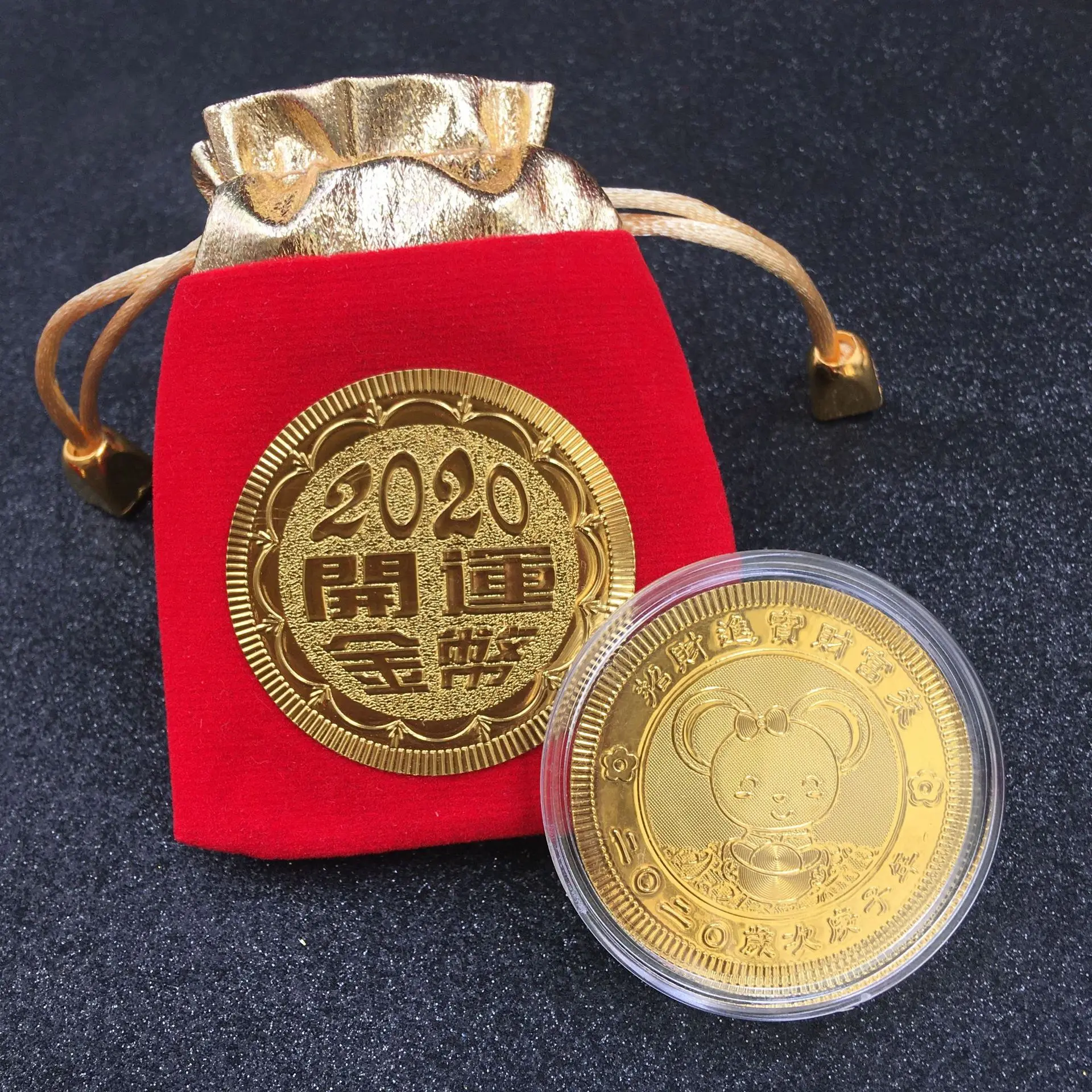Новогодний подарок 2020 памятная монета мышь крыса год крысы коллекция монет