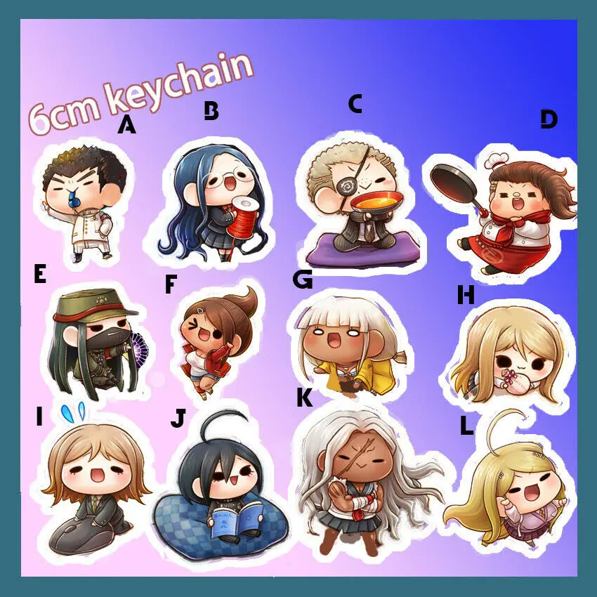 

Acrylic Keychain Strap Anime Danganronpa V3 Ouma Kokichi Saihara Maki Pita 6cm
