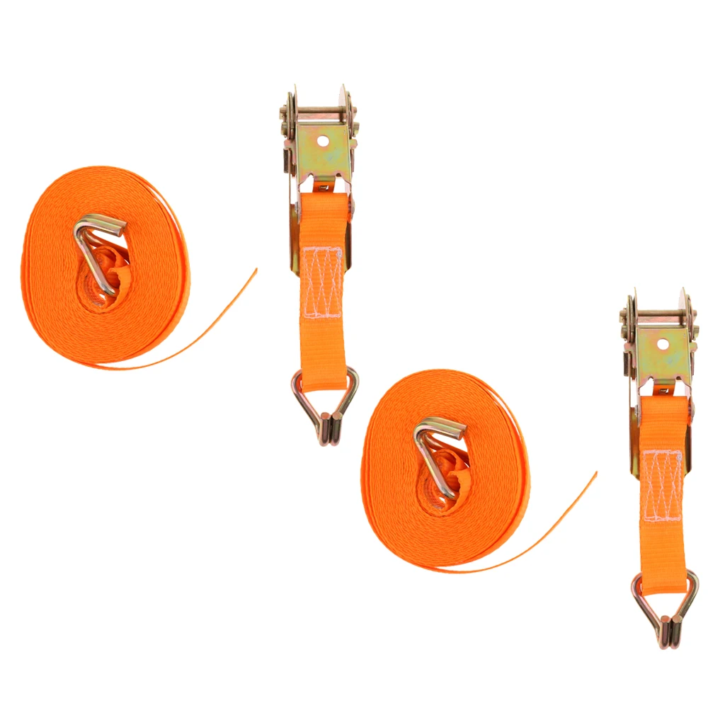 2 шт. сверхпрочный ремешок с храповым механизмом 6 м 25 мм|Буксировочные тросы| |