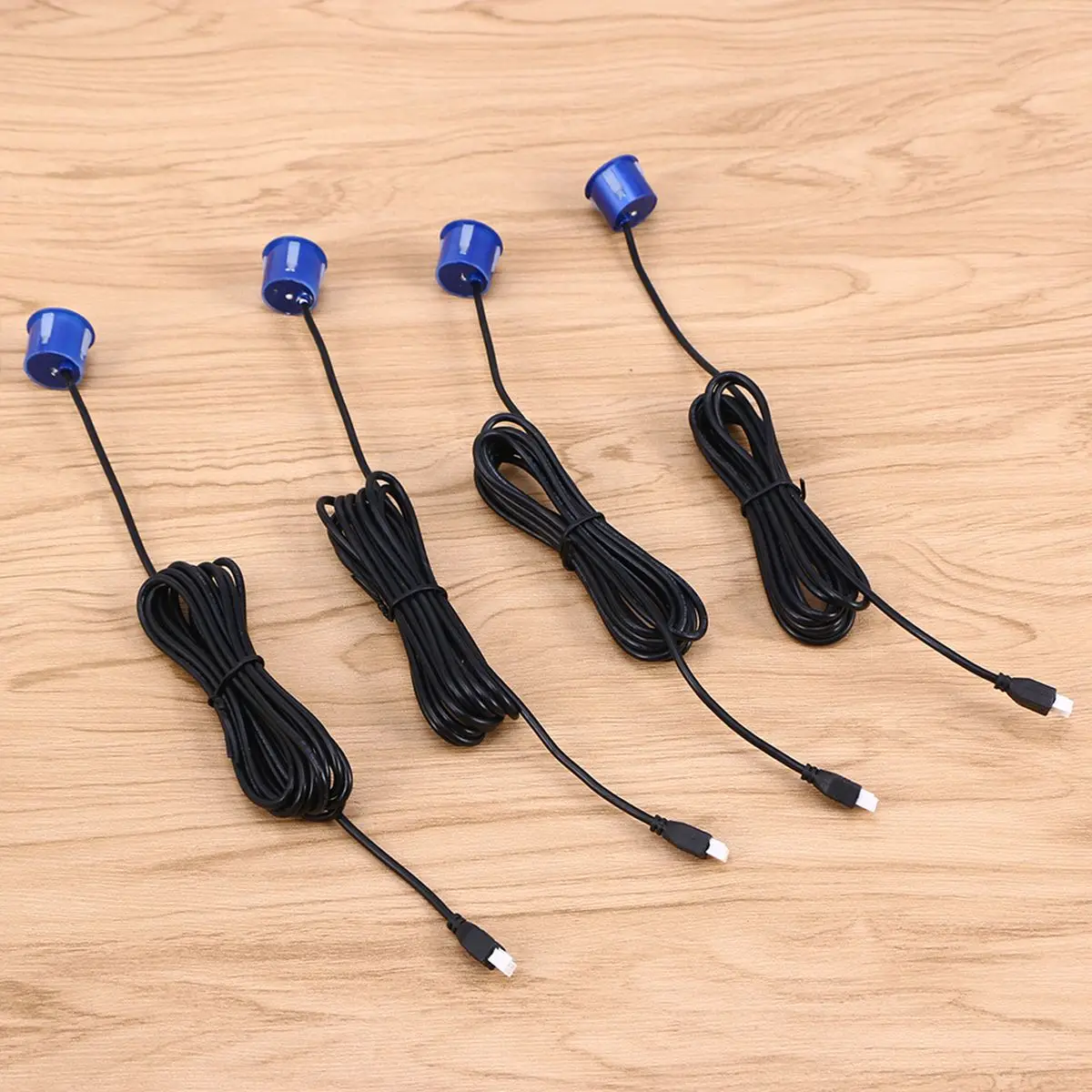 Автомобильный светодиодный датчик парковки с 4 датчиками парковочный радар