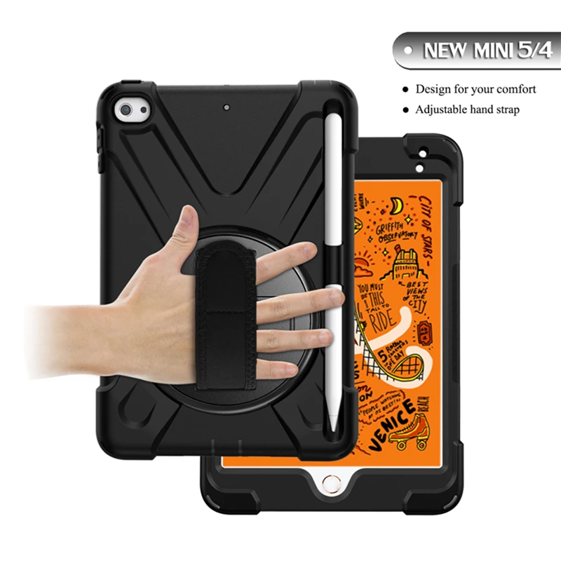 Ударопрочный силиконовый чехол подставка для apple iPad Mini 5/4 7 9 дюйма|Чехлы планшетов